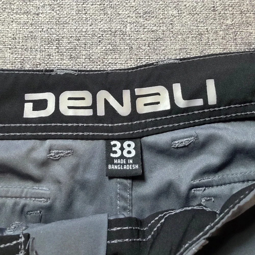 Denali Cargo Shorts Mens 38 Grey Performance Stretch Hiking Fishing